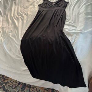 Versatile long black dress